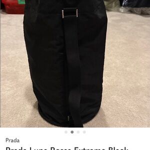 Prada Luna extreme Black Nylon Duffle Bag